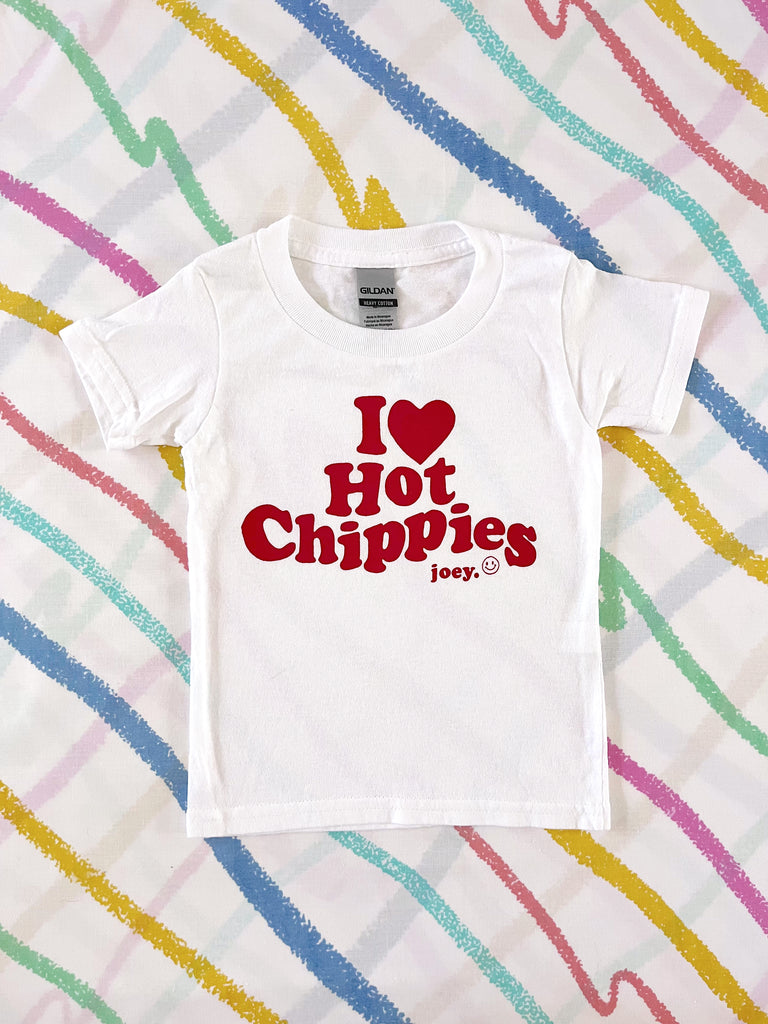 I LOVE HOT CHIPPIES - WHITE - MULTI SIZE