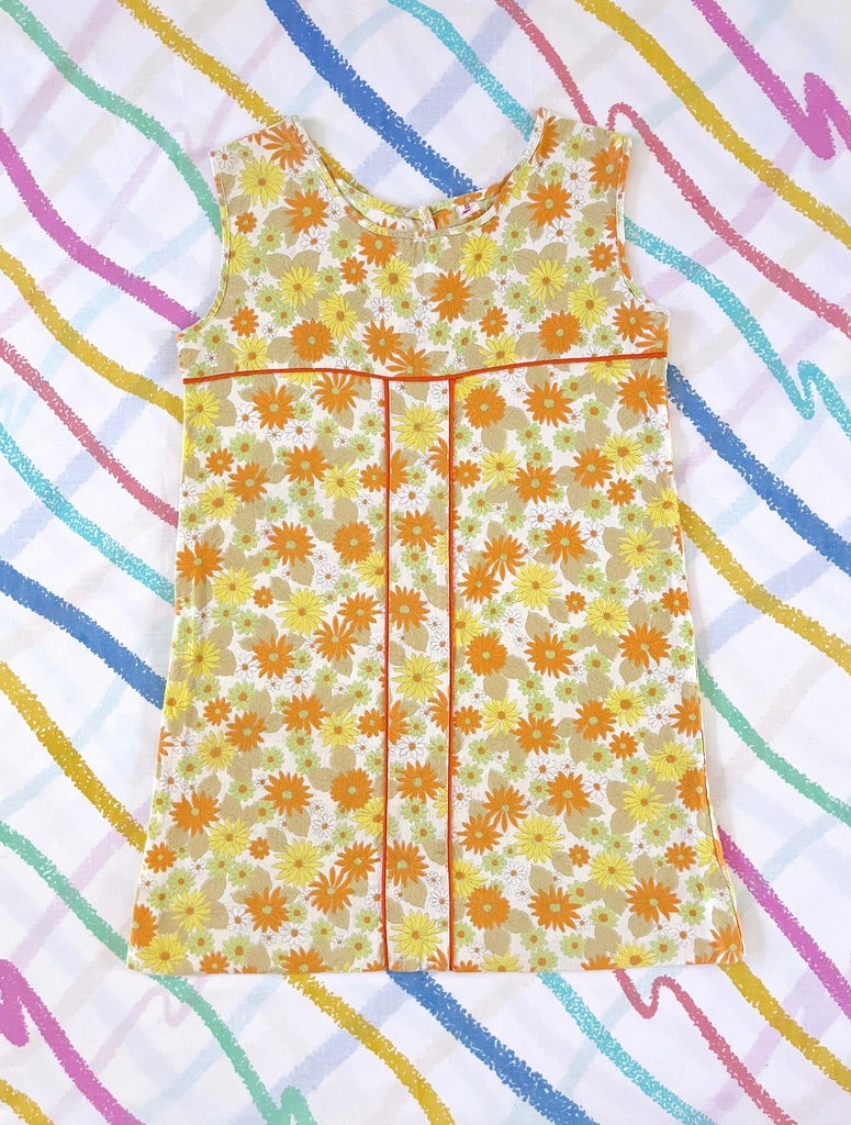 60s FLORAL SHIFT DRESS -  60s Flowers - 5 YEARS