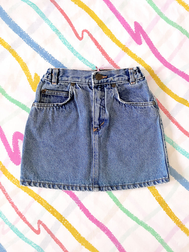 BENETTON DENIM SKIRT  - 5-6 YEARS