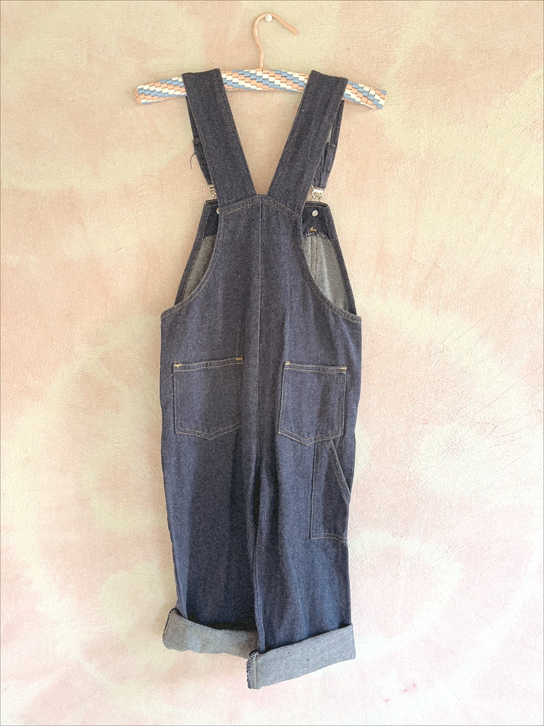 VINTAGE 80'S OVERALLS - CLASSIC BLUE DENIM - 5 YEARS