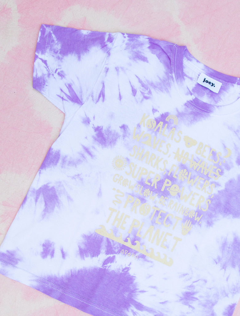 PROTECT TIE DYE TEE - LILAC - MULTI SIZE