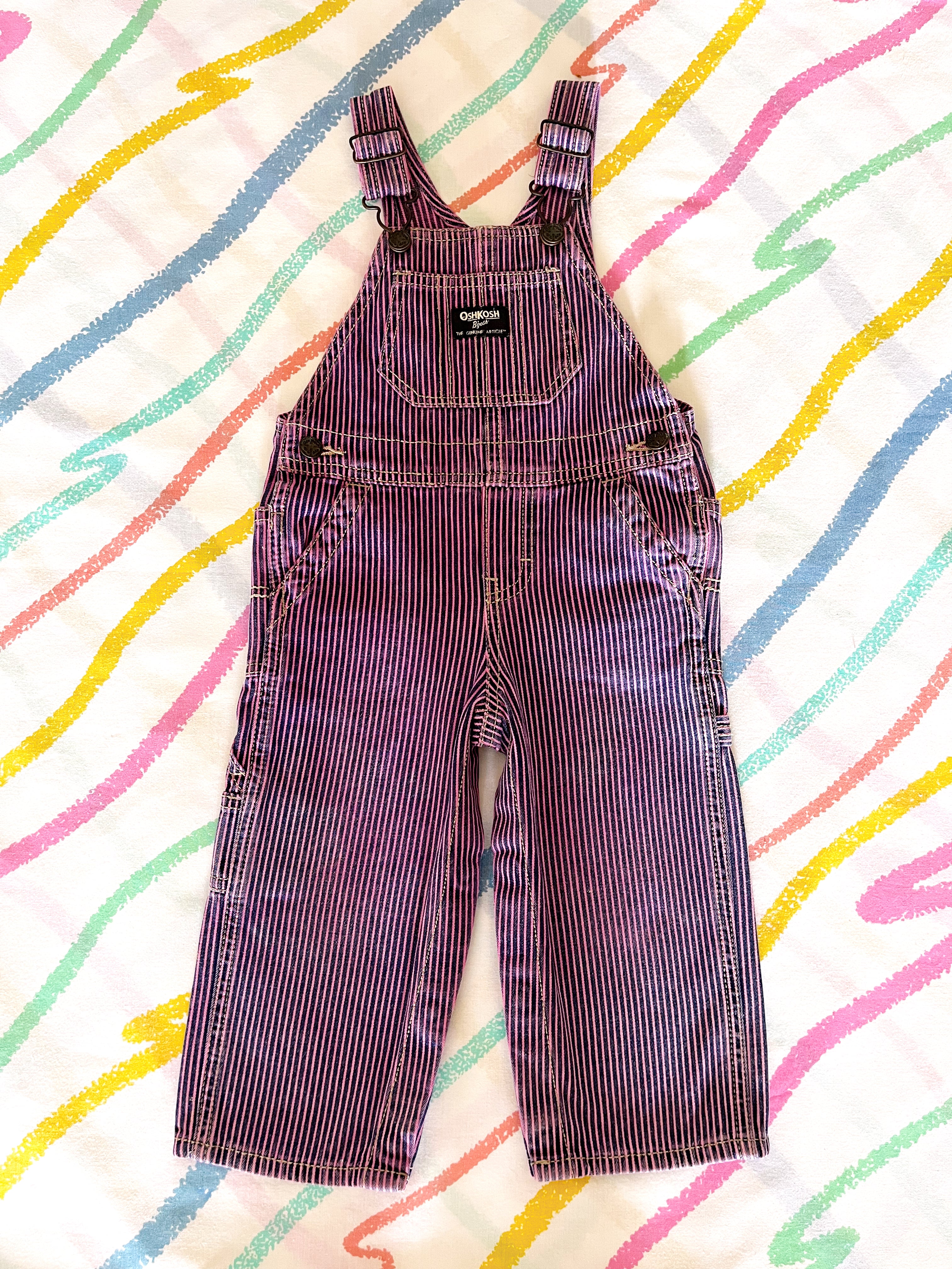 kids vintage oshkosh purple overall | ヤマダウェブコム