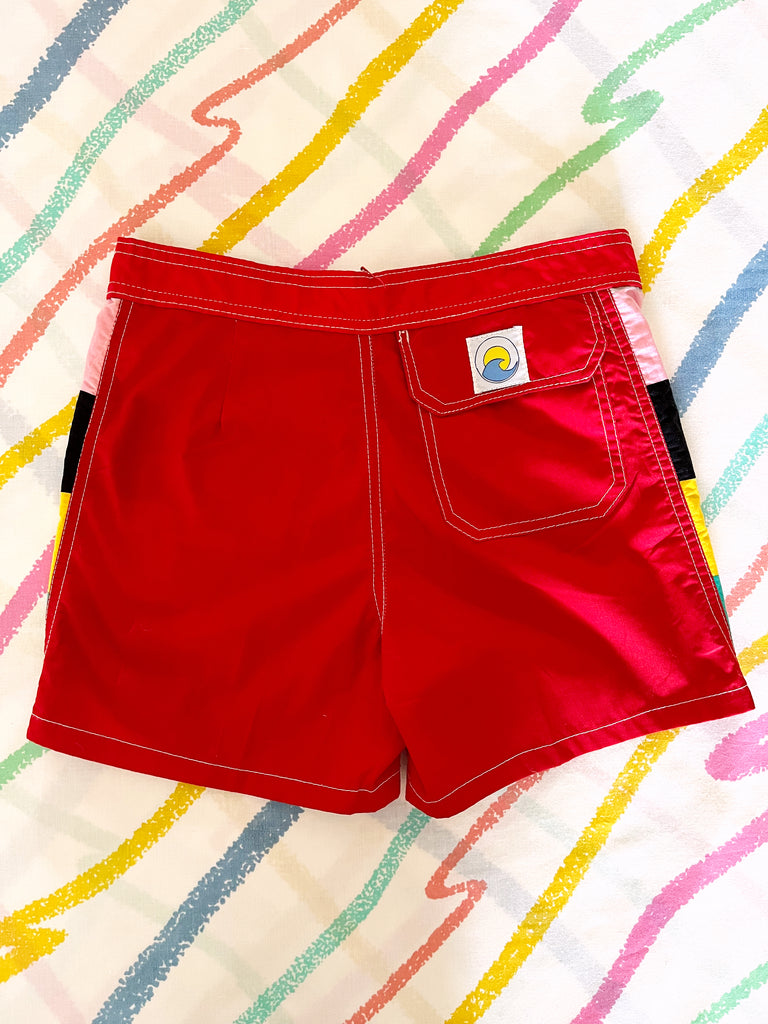 SUNBREAKER BOARDSHORTS - RED - 12+ YEARS/27"