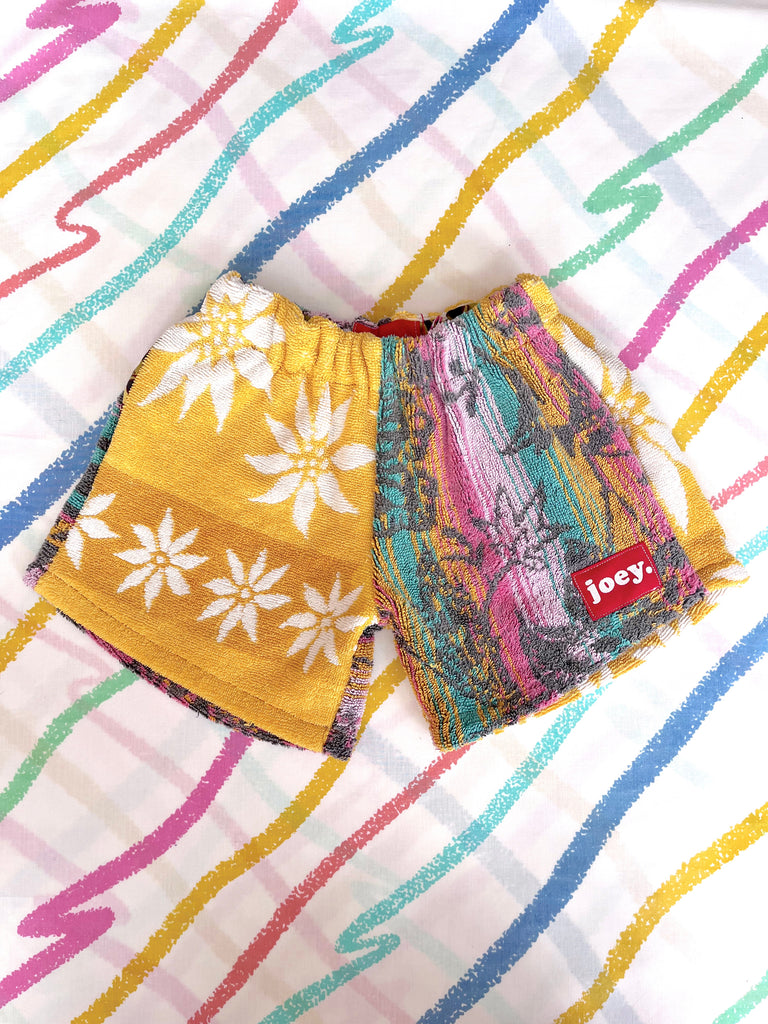 JOEY VINTAGE TOWEL SHORTS - 5-6 YEARS