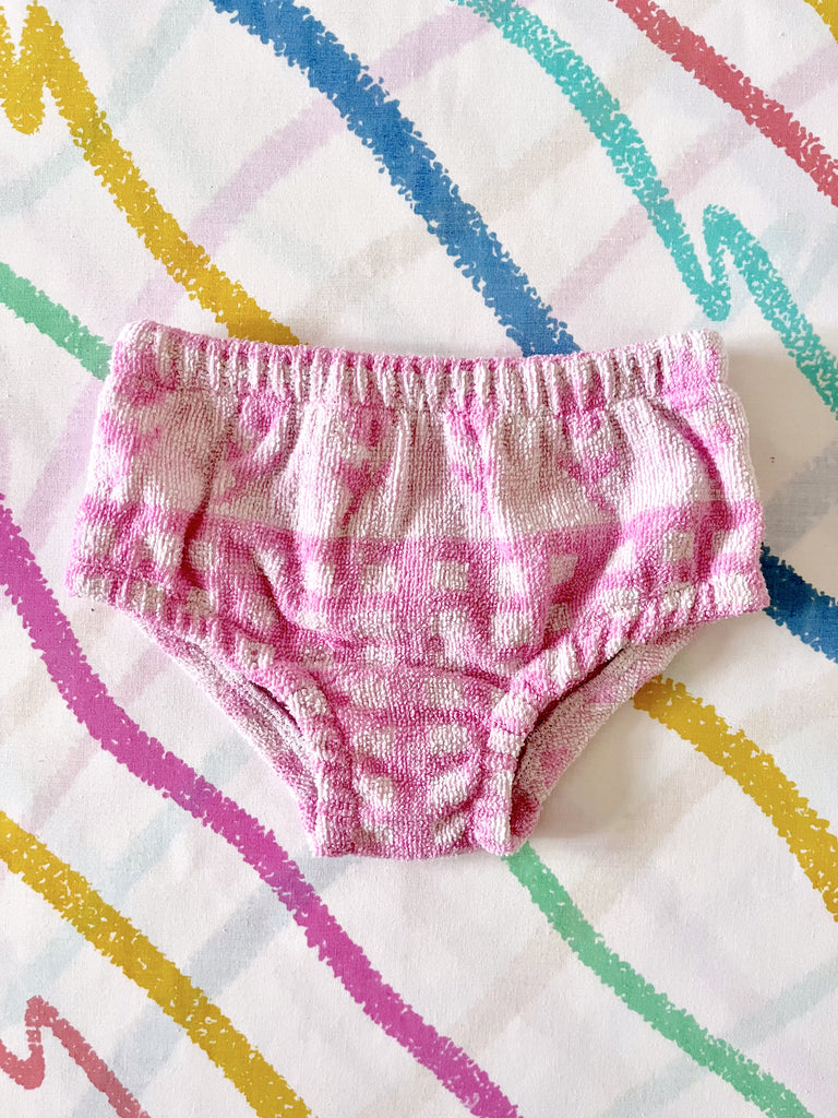 VINTAGE BABY BLOOMERS - PINK - 3-6 MONTHS