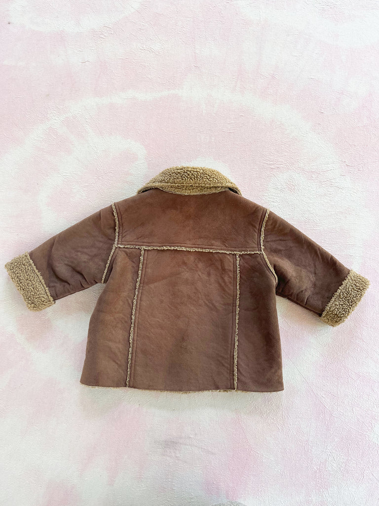 SHEARLING JACKET - COCOA - 2-3 YEARS