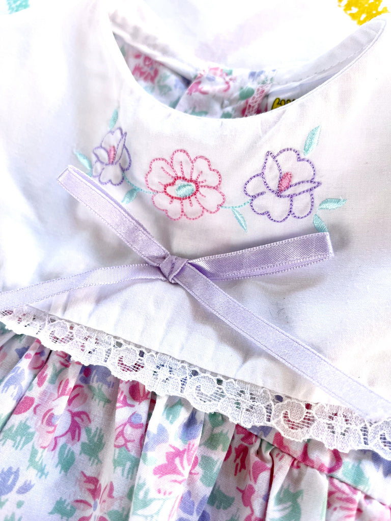 VINTAGE BUBBLE ROMPER - GARDEN PARTY - 0-1 YEARS