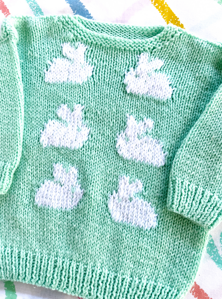 NANA KNIT CARDIGAN - BUNNY - 6-12 MONTHS