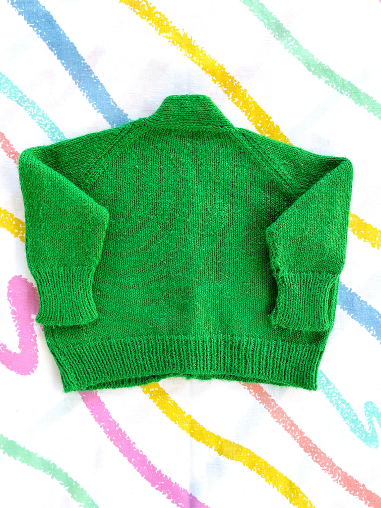 NANA KNIT CARDIGAN - EMERALD - 3-6 MONTHS