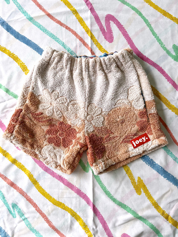JOEY VINTAGE TOWEL SHORTS - CREAM DREAM - 4-5 YEARS