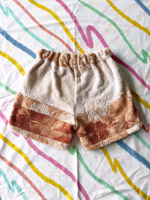 JOEY VINTAGE TOWEL SHORTS - CREAM DREAM - 4-5 YEARS