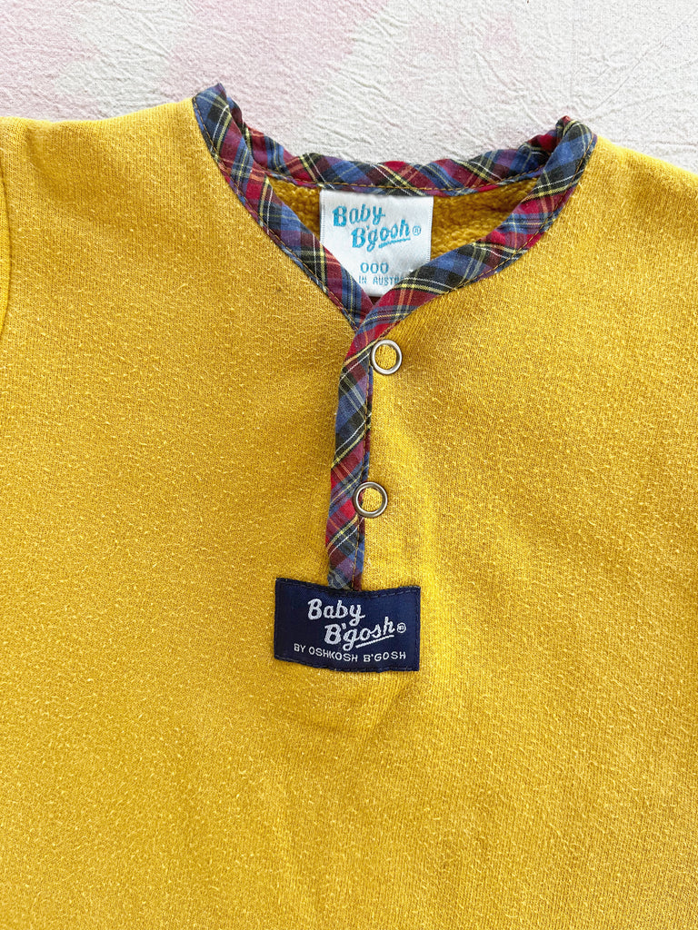 OSHKOSH BABY ONSIE - MUSTARD - 0-3 MONTHS