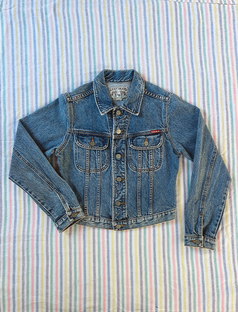 LUCKY BRAND DENIM JACKET - MID BLUE - 10–12 YEARS