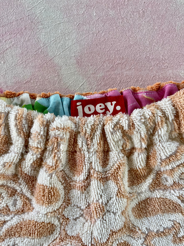 JOEY VINTAGE TOWEL SHORTS - 70's FOLK BIEGE  - 3-4 YEARS