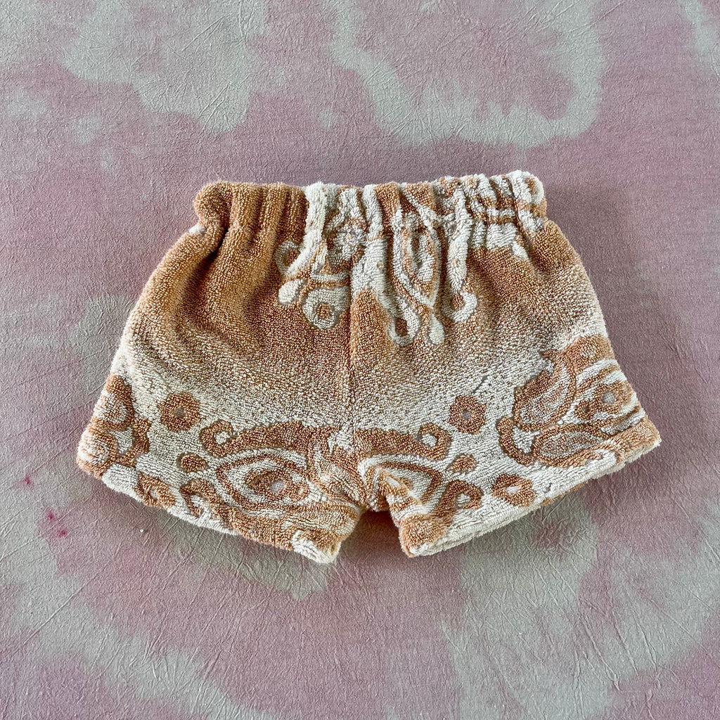 JOEY VINTAGE TOWEL SHORTS - CREAM DREAM  - 3-4 YEARS