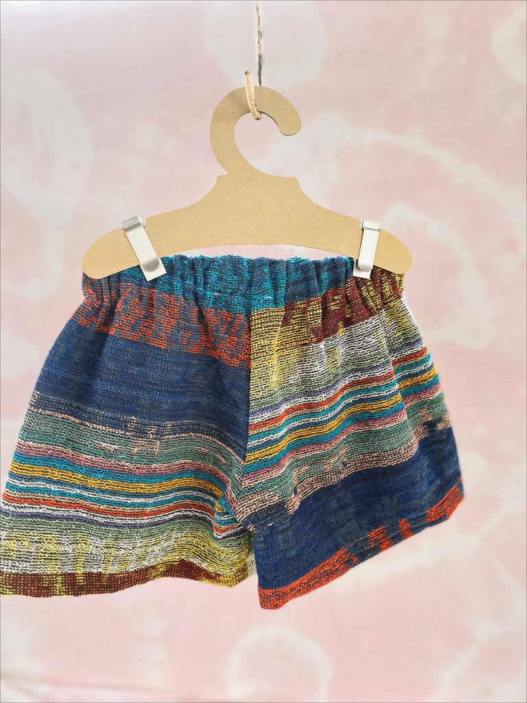 JOEY VINTAGE TOWEL SHORTS - 90's MULTI AZTEK - 4-5 YEARS