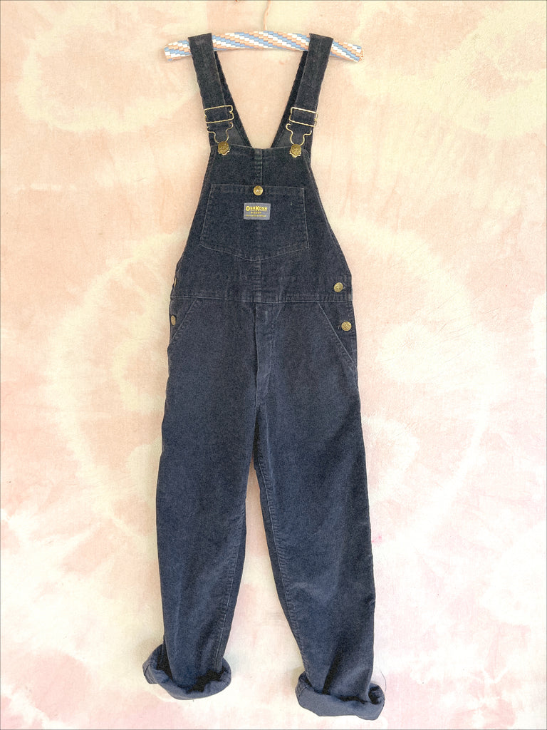 RARE VINTAGE OSH KOSH OVERALLS - BLUE CORD - 10 YEARS