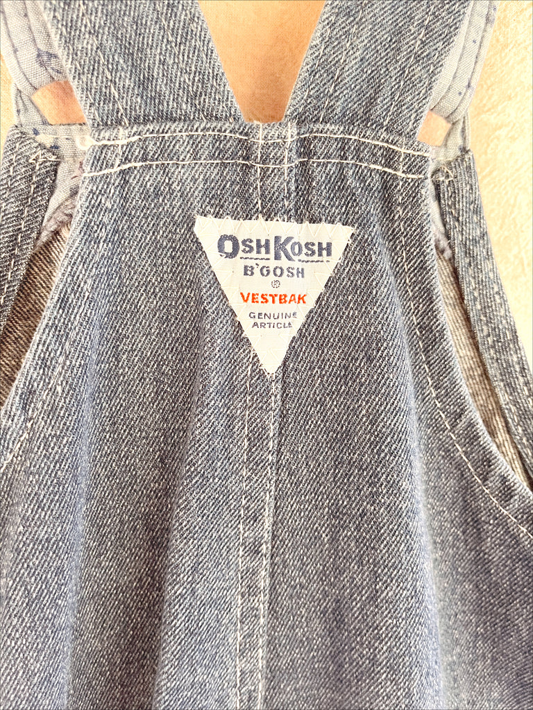 RARE VINTAGE OSH KOSH OVERALLS - DENIM - 4 YEARS