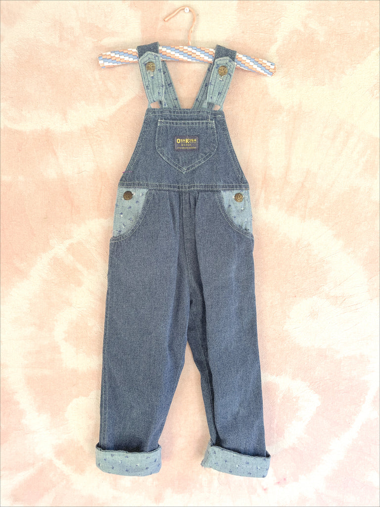 RARE VINTAGE OSH KOSH OVERALLS - DENIM - 4 YEARS