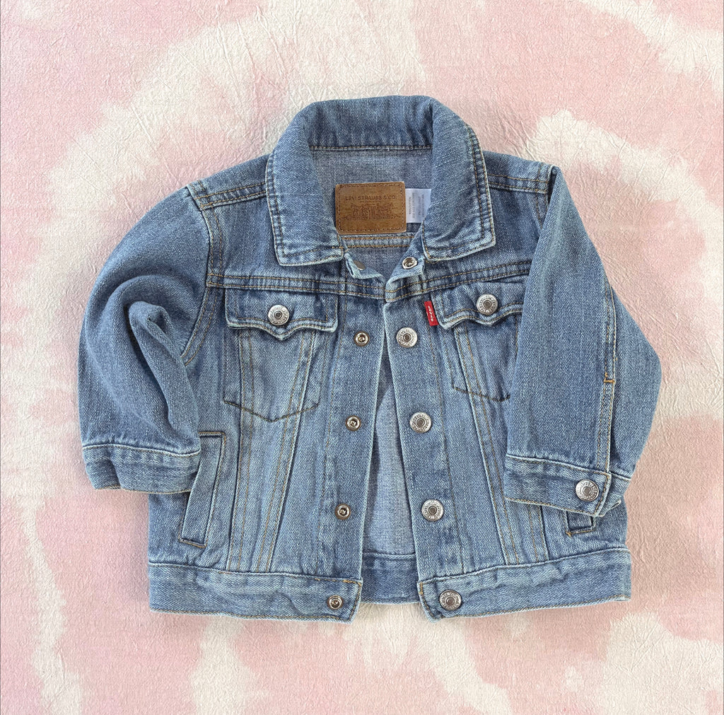 LEVIS DENIM JACKET - LIGHTWASH DENIM - 1-2 YEARS