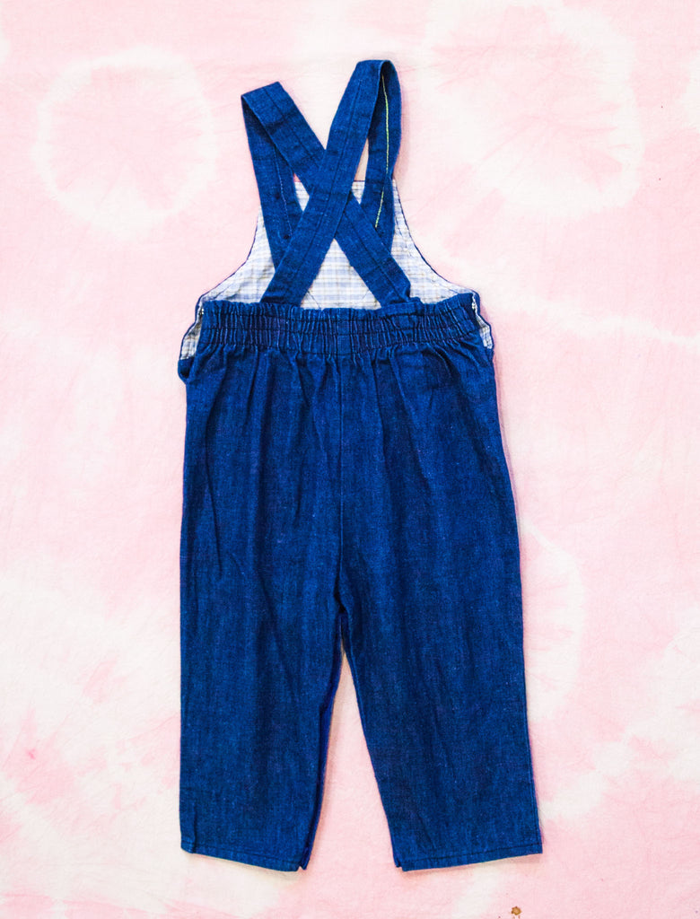 joey rainbow vintage overalls with cross back straps