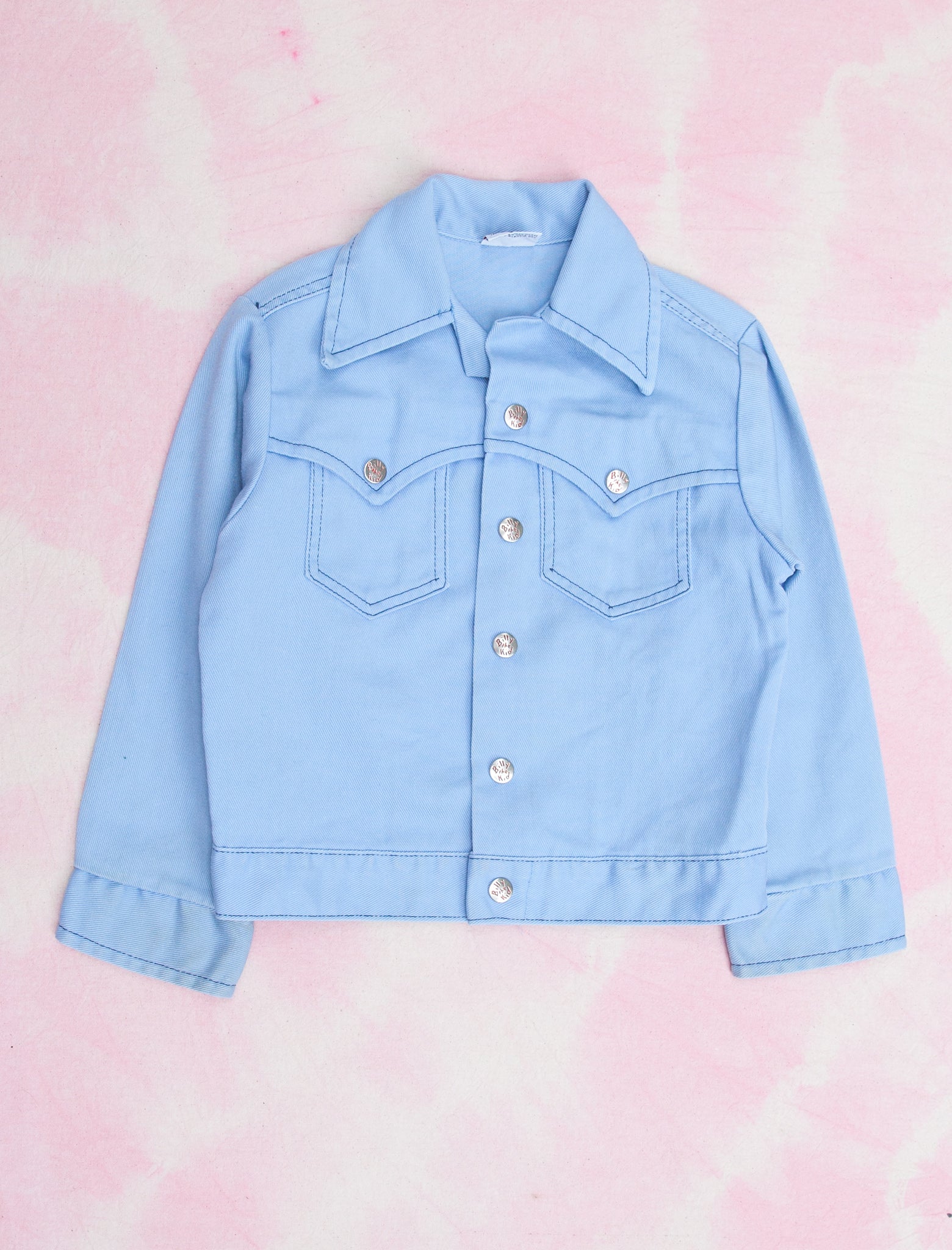 BILLY THE KID 70S JACKET - POWDER BLUE - 6-8 YEARS | joeyrainbow