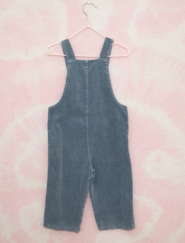 70s CORD OVERALLS - DOLPHIN GREY - 2-3 YEARS