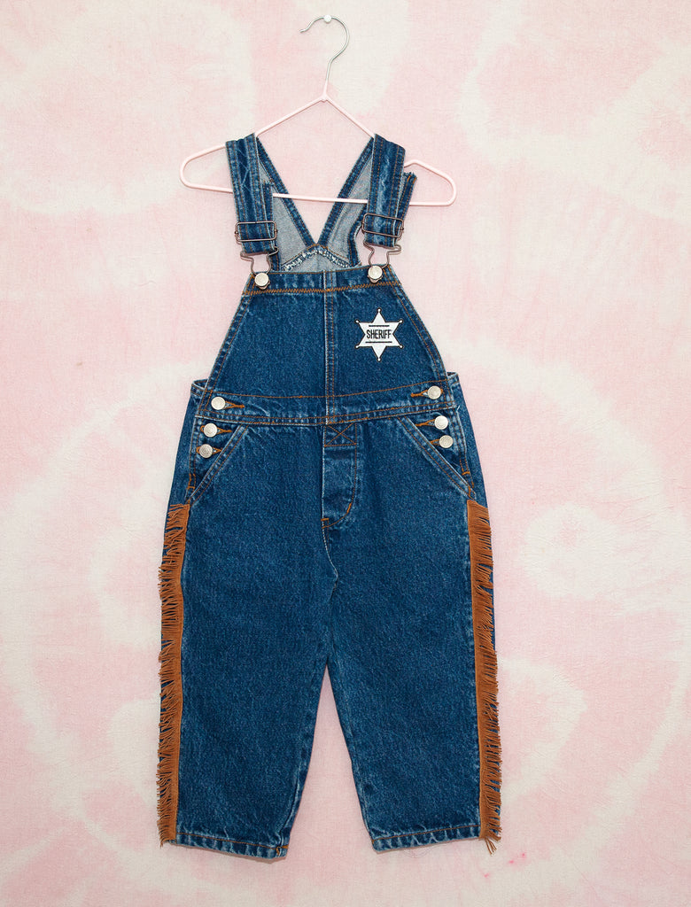 SHERIFF OVERALLS - BLUE JEAN - 2-3 YEARS