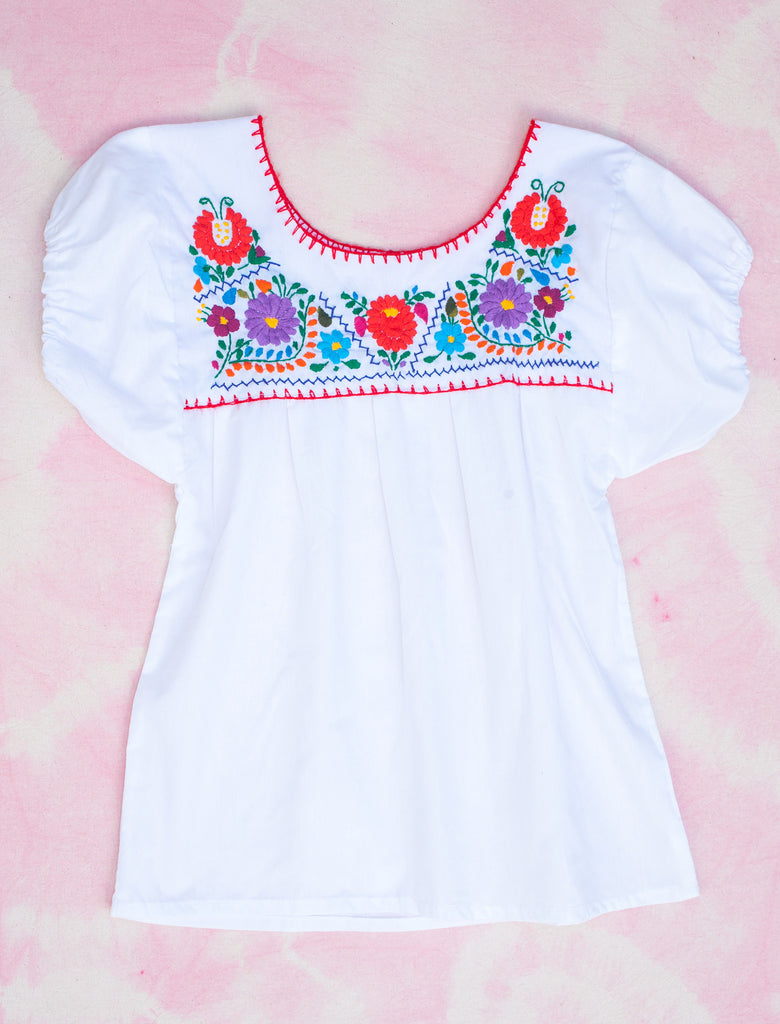 MEXI TOP - WHITE - 8-10 YEARS
