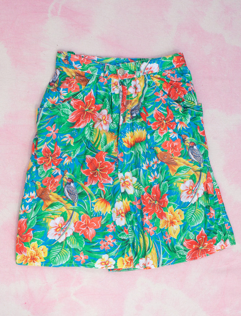 joey rainbow kids vintage Hawaiian print shorts