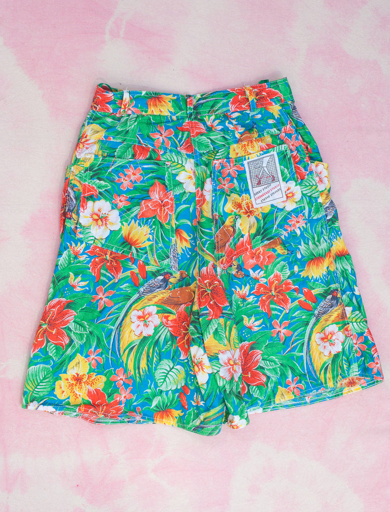 joey rainbow kids vintage Hawaiian print shorts