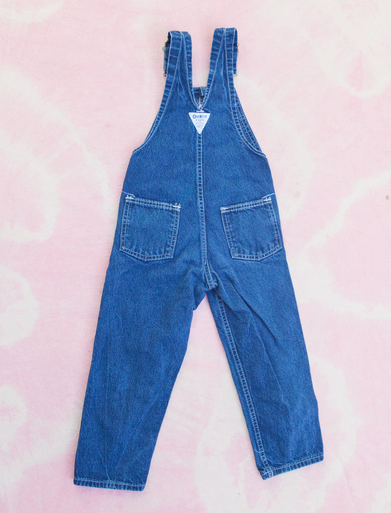 OSHKOSH DENIM OVERALLS - BLUE JEAN - 4-5 YEARS