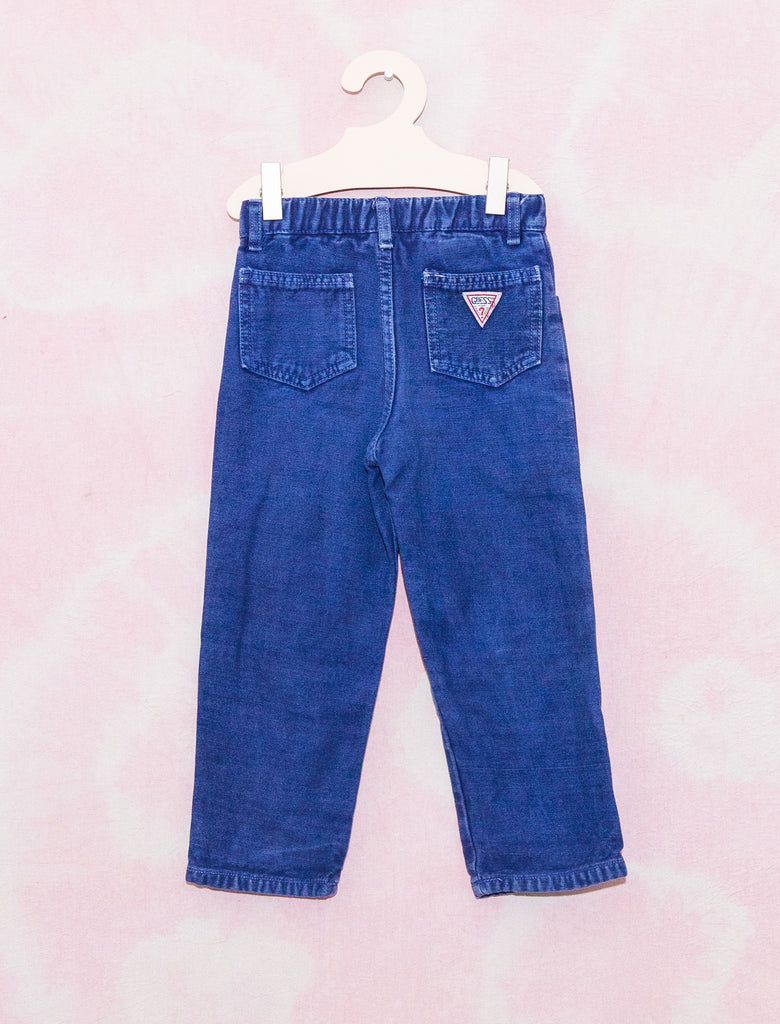 GUESS MOM JEANS - INDIGO OVERDYE - 4-6 YEARS