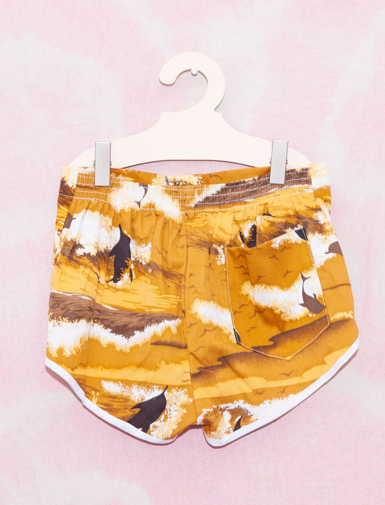CHOOBS SHORTS - BROWN DOLPHIN - 8-9 YEARS