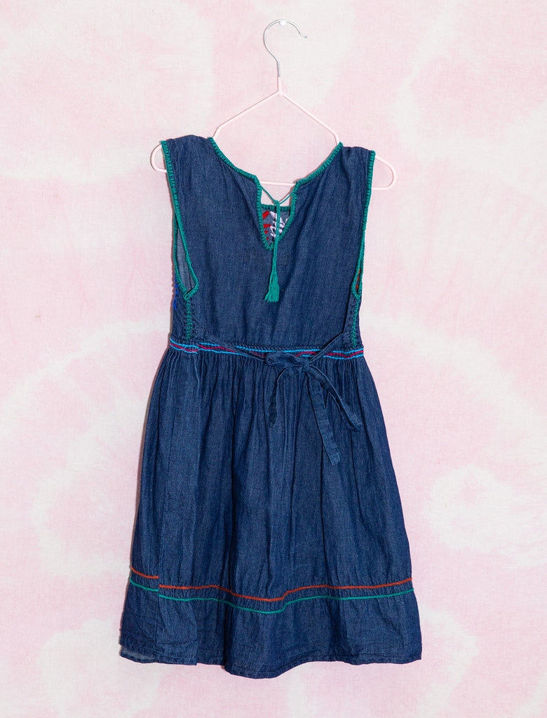 FRIDA MEXI DRESS - INDIGO CHAMBRAY - 2-3 YEARS