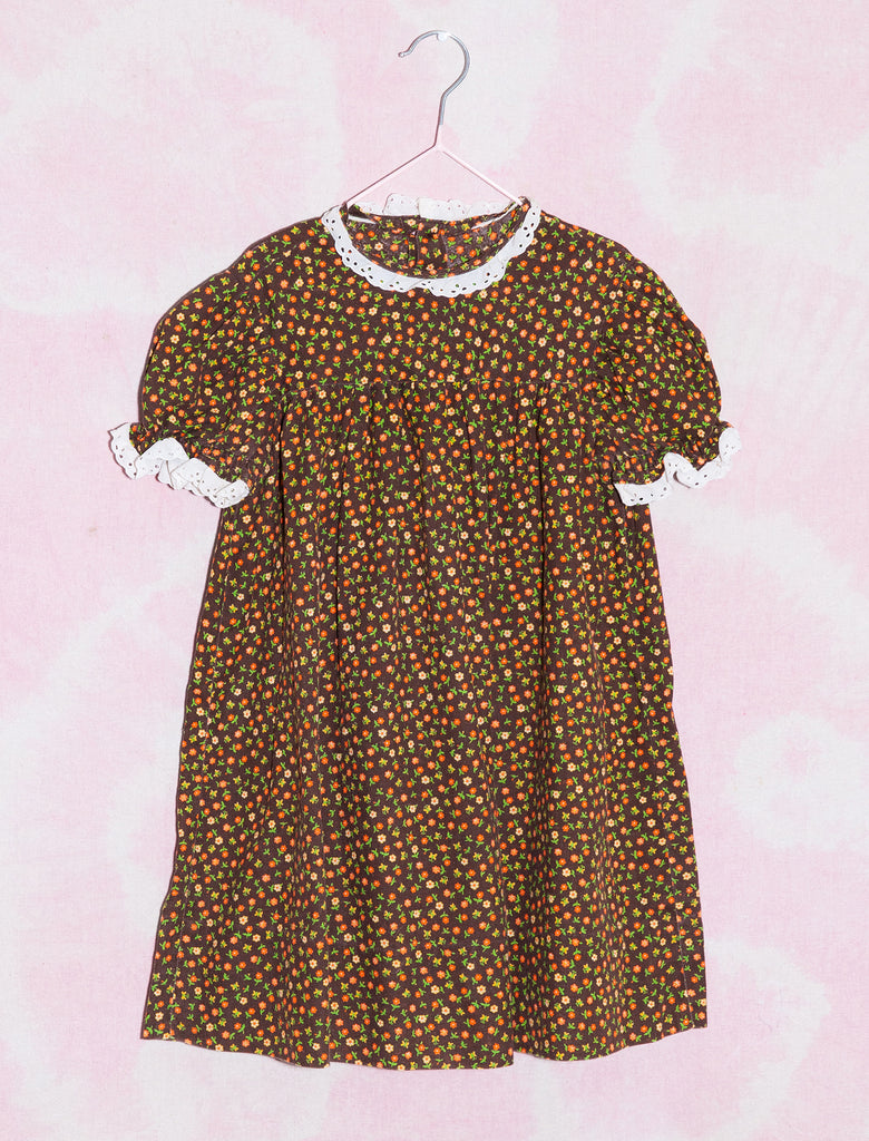 joey rainbow kids vintage 60s garden party cotton dress