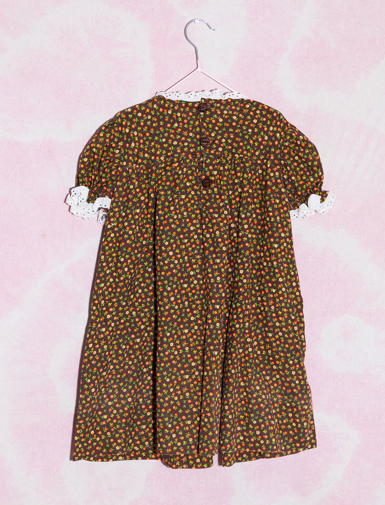 joey rainbow kids vintage 60s garden party cotton dress