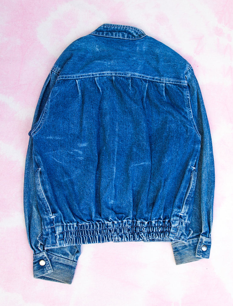 joey rainbow kids vintage 80s denim jacket