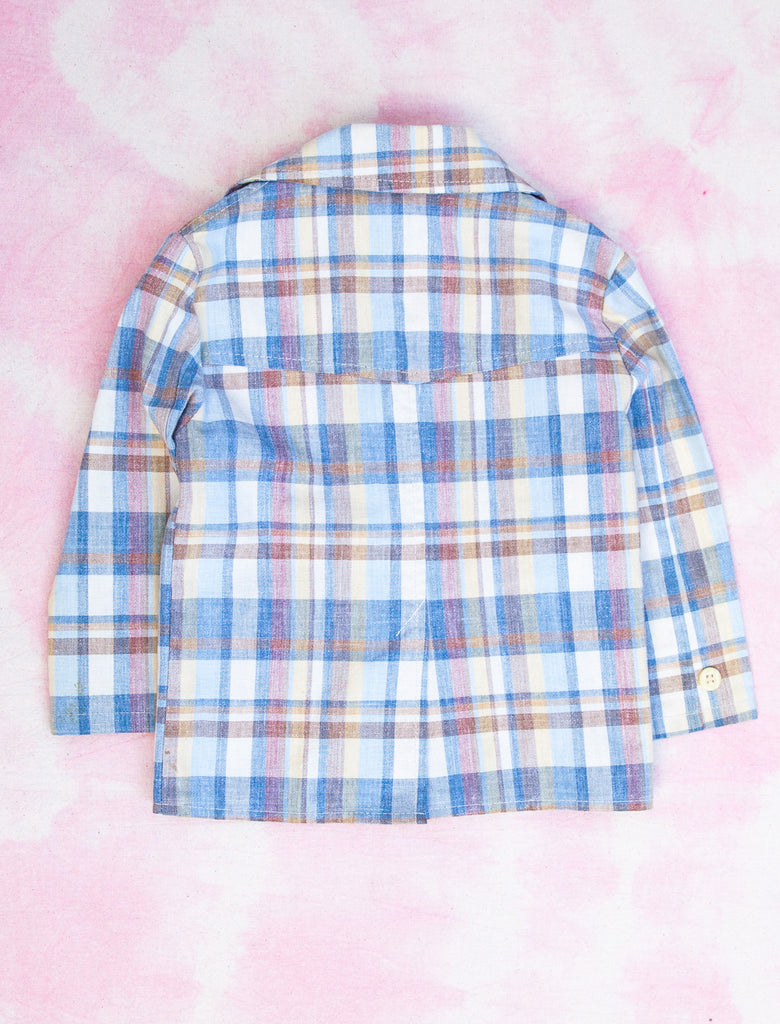 TAILORED JACKET - PASTEL CHECK  -  3-4 YEARS