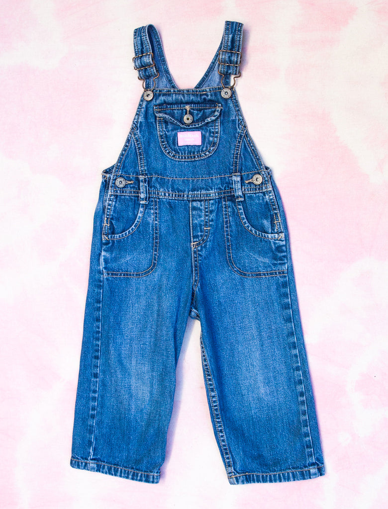 joey rainbow kids vintage denim osh kosh overalls