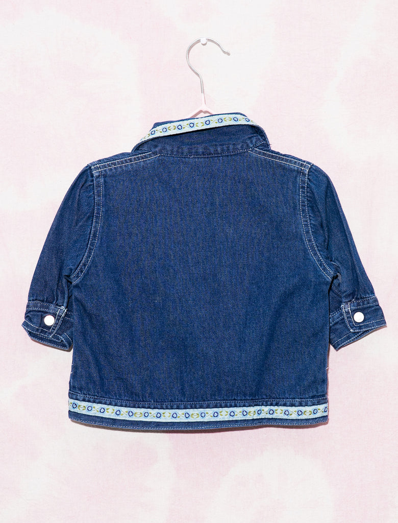 BABY PARIS  DENIM JACKET - BLUE JEAN  - 0-1 YEARS